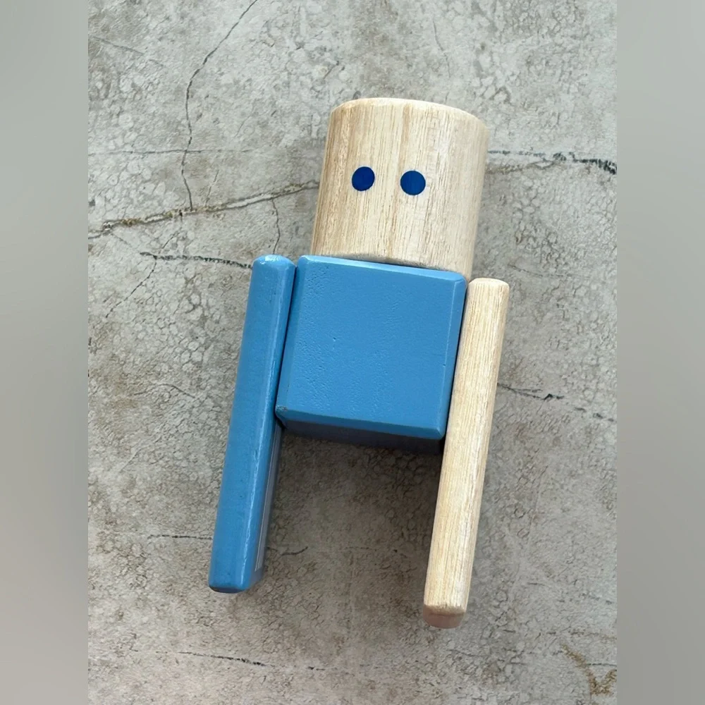 Tegu Daredevil Magnetic Wooden Block Set Car Stunt Team Wheels Complete 12 Piece